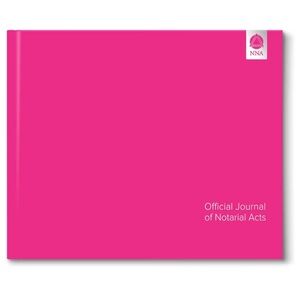 National Notary Association Elite Notary Journal Pink Brand New